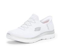 Skechers Women's Summits Fast Attraction Trainers,White Mesh Silver Trim,6.5 UK