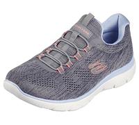 Skechers Women's Summits Fun Flair Trainer, Grey, 7.5 UK