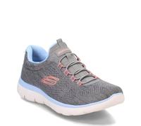 Skechers Women's Summits Fun Flare Sneaker, Grey Multi-Coloured, 6 UK