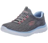 Skechers Women's Summits Fun Flare Sneaker, Grey/Multi=gymt, 9 UK Wide