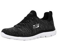 Skechers Women's Summits Sneaker, Black White, 2.5 Wide