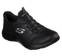 Skechers Women's Summits - Itz Bazik Sneaker in Black, Size 6 | Textile/Synthetic, Machine Washable