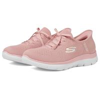 Skechers Women's Summits-New Daily Hands Free Slip-ins Sneaker, ROS=Rose, 7.5 Wide