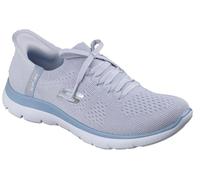 Skechers Women's Summits New Daily Trainers, Slate Knit/Light Blue Trim, 4 UK