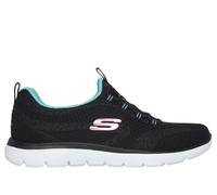 Skechers Women's Summits - New Nature Sneaker in Black, Size 7 | Textile/Synthetic, Vegan, Machine Washable