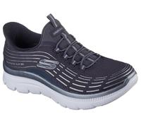 Skechers Women's Summits Plus - Mesh Bungee Glitter 3d Print Slip-Ins Charcoal /Silver | Size: 7 Skechers Charcoal 7