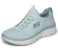Skechers Women's Summits Plus Summer Haze Trainers, Green, 5.5 UK