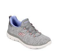 Skechers Women's, Summits - Quick Getaway Sneaker Grey Blue 5 M