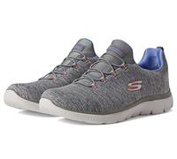 Skechers Women's Summits-Quick Getaway Sneaker, Grey/Blue, 5 UK