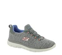 Skechers Women's Summits-Quick Getaway Sneaker, Grey/Blue, 5 UK