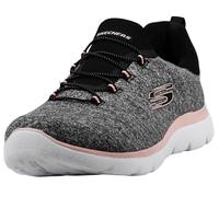 Skechers Women's Summits Quick Getaway Trainers, Black Coral, 7 UK