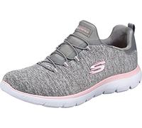Skechers Women's Summits Quick Getaway Trainers, Grey Light Pink, 7 UK Wide