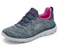 Skechers Women's Summits Quick Getaway Trainers, Navy Hot Pink, 5 UK