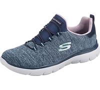 Skechers Women's Summits Quick Getaway Trainers,Navy Mesh/ Purple & Lt Blue Trim ,3.5 UK