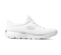 Skechers Womens Summits Top Player Sneaker, White Mesh Silver Trim, 8 UK