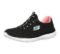 Skechers Women's Summits Sneaker, Black Pink, 6 UK