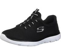 Skechers Women's Summits Sneaker, Black White, 7 UK Wide