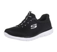 Skechers womens Summits Sneaker Black/White 7 Wide US