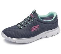Skechers Women's Summits Sneaker, Grey Anthracite Green, 2.5 UK