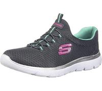 Skechers Women's Summits Sneaker, Grey Anthracite Green, 7 UK