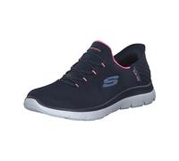 Second Life - Women's Fitness Walking Trainers, Slip Ins Summits Dream Navy - Excellent