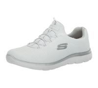 Skechers Women's Summits Sneaker White/Silver=WSL 6.5