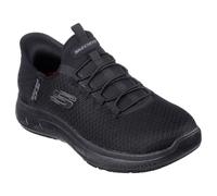 Skechers Women's Summits Sr Enslee Slip-in Trainers, Black Textile, 4.5 UK