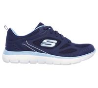 Skechers Women's Summits - Suited Sneaker in Navy Blue/Blue, Size 2.5 | Leather/Textile/Synthetic