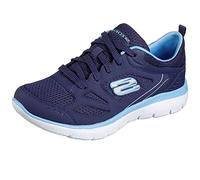 Skechers Women's Summits Suited Sneaker, Navy Blue, 6 UK