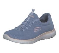 Skechers Women's Summits Summer Blush Sneaker, Light Blue/Multi=lbmt, 9
