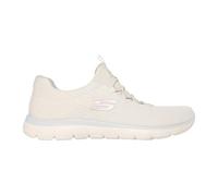 Skechers Summits Mesh Bungee Slip On Trainer - Natural, Off White, Size 5, Women Off White