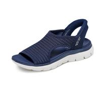 Skechers Sandals Slip-Ins Summits Sweetly Evolved Women's Navy Textile Vegan Size 8 UK