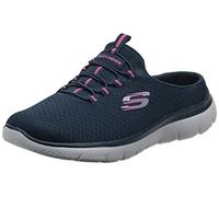 Skechers Women's Summits - Swift Step Sneaker Mule, Navy/Hot Pink, 7.5, Blue,149529