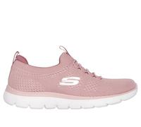 Skechers Women's Summits - Top Player Sneaker in Rose, Size 5 | Textile/Synthetic, Vegan, Machine Washable