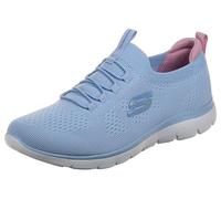 Skechers Summits Bungee LBMT Light blue Womens trainers 150116 in a Plain Textile in Size 6.5