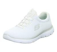 Skechers Womens Summits Top Player Sneaker, White Mesh Silver Trim, 8 UK