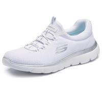 Skechers Women's Sneaker – Summits – White/Silver – UK 7