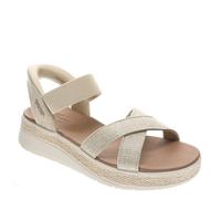 Skechers Women's Sun Ray-Bright Take Hands Free Slip-ins Sandal, Natural, 7