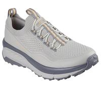 Skechers Women's Switch Back Zenventure Trekking Low Cut Shoes, Natural Textile/Synthetic/Orange Trim, 8 UK