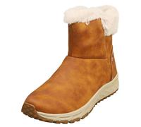 Skechers Escape Plan Cosy Collab Zip-Up Boots Chestnut