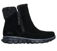 Skechers Women's Synergy - Lovely Collab Sneaker in Black, Size 2 | Leather/Textile