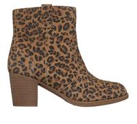 Skechers Women's Taxi - Western Way Bootie in Leopard, Size 7 | Leather