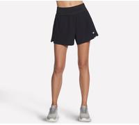 Skechers Women's Tempo 4 Inch Run Short in Black, Size Small | Polyester/Spandex