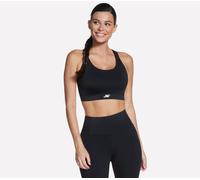 Skechers Women's Tempo Bra in Black, Size 2XL | Nylon/Black Spandex
