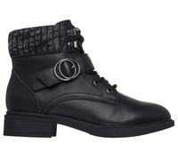 Skechers Women's Tenley - Dreaming of Fall Boots in Black, Size 5.5 | Leather/Textile/Metal