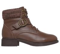 Skechers Women's Tenley - Dreaming of Fall Boots in Brown, Size 4 | Leather/Textile/Metal