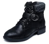 Skechers Women's Tenley Dreaming of Fall Fashion Boot, Black, 4.5 UK