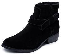 Skechers Women's Texas-Westernville Ankle Boot, Black/Black, 7.5