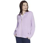 Skechers Women's The Go Walk Ottoman Jacket - Cozy Fit Sweatshirt | Casual, soft knit, full zip, recycled polyester, stand-up collar