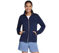 Skechers Women's The Go Walk Ottoman Jacket - Cozy Fit Sweatshirt | Casual, soft knit, full zip, recycled polyester, stand-up collar